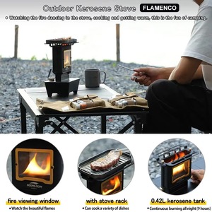 ZT-028 Huile spéciale portable en acier inoxydable pour lampes à pétrole et réchauds de camping pour activités de plein air et randonnée - Product Image 3
