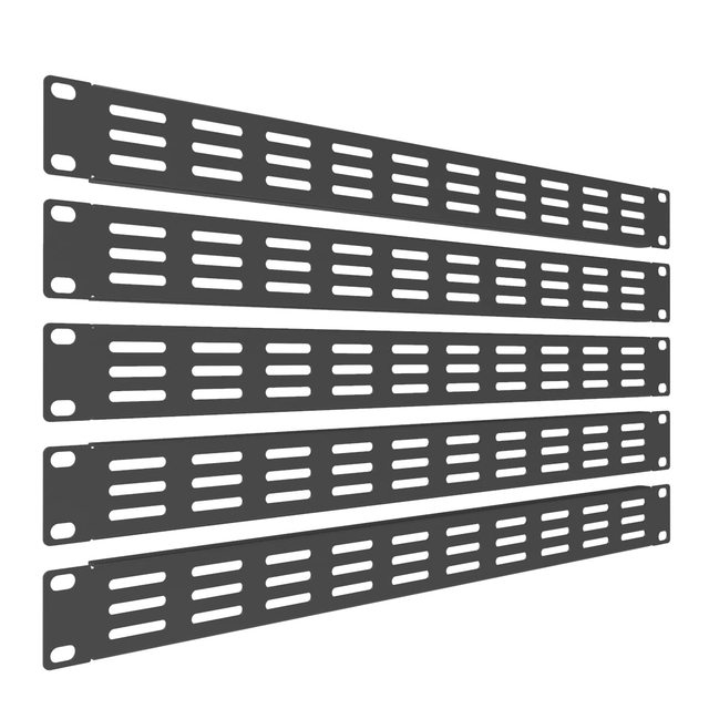 High Precision 1U Vented Anodized Aluminum/Iron Blank Panel-Rack Mount Panel Spacer 19in Server Rack Sheet Metal Fabrication