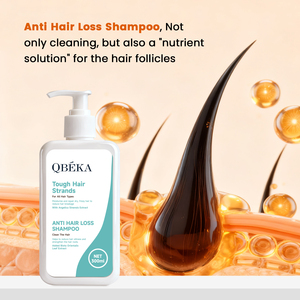 QBEKA Shampooing Bio Végan aux Huiles Essentielles <span class=keywords><strong>Anti</strong></span>-Chute et <span class=keywords><strong>Anti</strong></span>-<span class=keywords><strong>Pelliculaire</strong></span> Sans Rinçage pour Cheveux Secs/Gras Soin du Cuir Chevelu Réparateur - Product Image 1