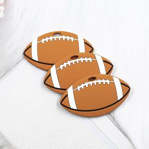 <span class=keywords><strong>Prix</strong></span> usine enfants jouet à mâcher anneaux de dentition nouveau-né période de dentition Football sensoriel Silicone anneau de dentition pour bébé - Product Image 1