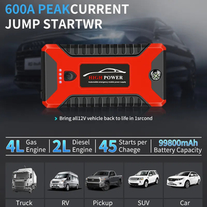 99800mAh Multi-functional Car Jump <strong>Starter</strong> For 12v Vehicle With Power Bank Sos Lighting USB Charging Port Portable Jump <strong>Starters</strong> - Product Image 5