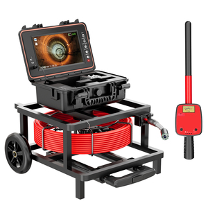 Caméra d'inspection vidéo pour canalisations d'égout et de plomberie, localisateur 512 Hz, auto-nivelante, 1080P, DVR 32 Go, câble de 7 mm, <span class=keywords><strong>endoscope</strong></span> de pipeline 50 m - Product Image 1