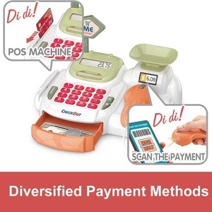 ชุดของเล่นแคชเชียร์ซูเปอร์มาร์เก็ตสำหรับเด็ก 36 ชิ้น ชุดเล่นบทบาทสมมติ ช้อปปิ้ง เกมคำนวณ พร้อมเครื่องสแกนและอุปกรณ์เสริม - Product Image 4