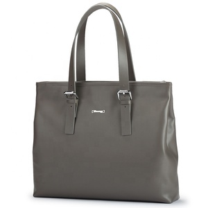Lisse sacs fourre-tout tendance dongguan gris véritable fabriqué à la main en cuir de vache sacs à main de marque esé - Product Image 1