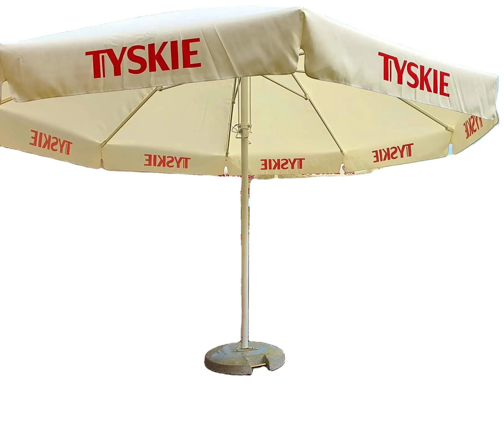 4 meters round outdoor TYSKIE beer brand patio umbrella