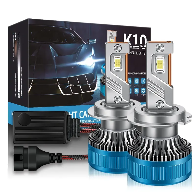 Usine K10 11000LM 70W CSP-3570 H7 9005 9006 Auto Voiture Led Lumières Moto Ampoule H11 H8 H9 H4 Led Phare