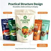 Sachet Doypack Personnalisé avec Logo, Fermeture Éclair, en PE Recyclable, Imprimé Flexo, pour Emballage Alimentaire (Chips de Pommes de Terre) – Direct Usine Chine