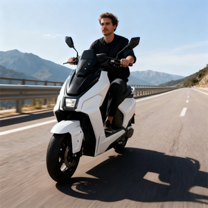 Bicicletta Elettrica SMPLLO a 2 Ruote per Adulti - Batteria 48/60/72V, Velocità Massima 80km/h e Pneumatico Posteriore 80/70-10, Bici Elettrica per Uomini - Product Image 1