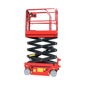 Plataforma Elevadora <span class=keywords><strong>Mini</strong></span> Tipo Económico de 6 Metros, Accionamiento Hidráulico por Motor, Elevador de Tijera Autopropulsado - Product Image 3