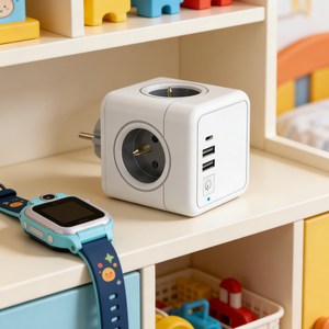 ออสเตรียทรงลูกบาศก์แบบ16A ปลั๊ก3 AC 1 USB C PD20W 2 USB A CE สำหรับออสเตรียบ้านเวียนนา - Product Image 1