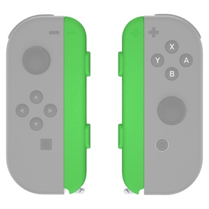 ชุดเปลี่ยนเคสสีเขียว EXtremeRate พร้อมสายรัดข้อมือแบบกำหนดเอง ปุ่มกดสำหรับ Nintendo Switch และ Switch OLED - Product Image 1