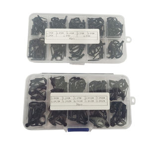 50 pièces/80 pièces noir en acier inoxydable rouleau haute brillance en céramique Top Guide <span class=keywords><strong>anneau</strong></span> ensemble canne à pêche Guide engins de pêche fournitures - Product Image 1