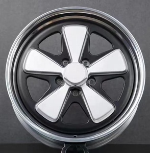 X-RIMS Design 15x4.5 15x5.5 <strong>5x205</strong> Gloss Black Alloy Wheel Rims with Hand Polish - Product Image 2