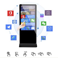 Affichage numérique LCD tactile sur pied de 55 pouces avec CMS Cloud pour les magasins de détail, les expositions et l'éducation