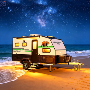 CAMPTRL Caravane Tout-Terrain, Remorque de Voyage, Maison Mobile, <span class=keywords><strong>Camping</strong></span>-<span class=keywords><strong>car</strong></span> pour Véhicules et Voitures - <span class=keywords><strong>En</strong></span> Promotion - Product Image 1