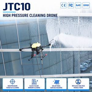 Dron de Limpieza de Alta Presión JTC10 UAV con Chorro de Agua de Precisión para Lavado de Superficies de Paneles Solares y Fachadas de Vidrio - Product Image 1