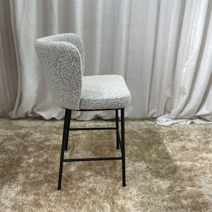 Tabourets de bar, mobilier de restaurant, cuisine, chaise haute pas chère en or, tabouret de bar avec dossier - Product Image 2