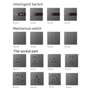 Nuevo Interruptor de Luz LED Inteligente WiFi Zigbee con Botón Táctil Eléctrico Tuya, Control por Voz, Material PC, para Hogar Inteligente