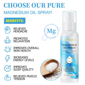 Spray d'huile <span class=keywords><strong>de</strong></span> <span class=keywords><strong>magnésium</strong></span> biologique <span class=keywords><strong>de</strong></span> marque privée personnalisable brume naturelle analytique <span class=keywords><strong>de</strong></span> qualité pure pour le <span class=keywords><strong>stress</strong></span> musculaire relaxant du corps - Product Image 3
