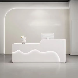 Mostrador de Recepción Moderno <span class=keywords><strong>y</strong></span> Duradero <span class=keywords><strong>en</strong></span> Oferta con Cajón para Oficina, Vestíbulo, Hoteles, Centros Comerciales, Hospitales, Bares <span class=keywords><strong>y</strong></span> Hogares - Product Image 3