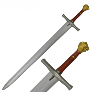 pu props partygears lion head handle big sword foam larp weapon
