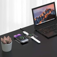 Stasiun Pengisian Daya Nirkabel 2 in 1 Magnetik PD 3.0 15W/7W Pengisi Daya Cepat Tipe-C Bersertifikasi 12 Bulan, Produk Terlaris 2023