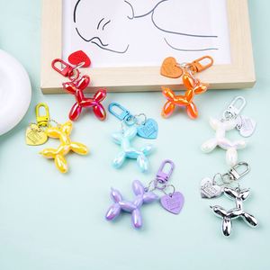 New Fashion Art Trendy Laser Balloon Dog Colorful <b>Key</b> <b>Chain</b> Cute Pet Dog Charm Keychain for Handbag - Product Image 1