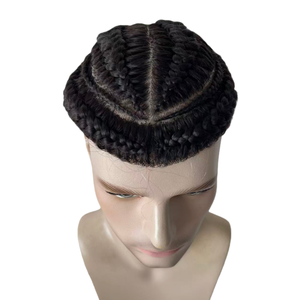 Extensiones de <span class=keywords><strong>Cabello</strong></span> Humano Virgen de Malasia, <span class=keywords><strong>Trenzas</strong></span> Cruzadas # Tupé de Seda Negro 1B de 8x10 <span class=keywords><strong>para</strong></span> <span class=keywords><strong>Hombres</strong></span> Asiáticos - Product Image 2