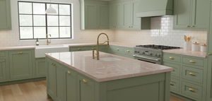 Grande dalle de quartz rose vietnamien de 20 mm d'épaisseur, dalle de quartz moderne avec design 3D pour cuisine, hôtel, salle de bain et hôpital - Product Image 6