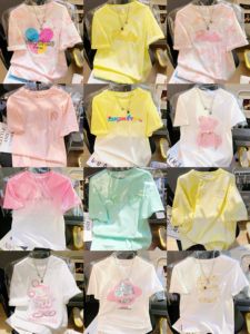 T-shirt a maniche corte per <span class=keywords><strong>donna</strong></span> estate nuova taglia medio-<span class=keywords><strong>lunga</strong></span> grande Top bianco all'ingrosso - Product Image 5