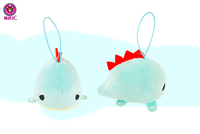 Vente en gros de porte-clés en peluche Dragon moelleux et écologique de 3 pouces avec plusieurs styles pour décorer les machines à griffes et les boîtes aveugles