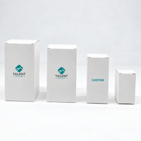 Boîte d'emballage personnalisée en carton blanc pour flacon de parfum, pliable, avec fond rabattable, plusieurs tailles, boîte cadeau de luxe pour la vente au détail de parfums