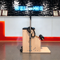Appareil de Pilates Reformer portable en bois d'érable pour studio et fitness
