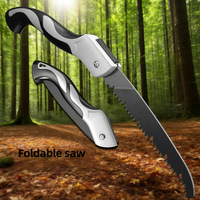 Ensemble de 6 pioches pliantes multifonctions pour ingénieurs, équipement de camping en plein air, matériel de survie, trousse d'outils d'urgence