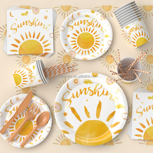 Décorations d'Anniversaire Premier Voyage Autour du Soleil Bannière Photo Bébé 1er Anniversaire Bannière Tu Es Mon Rayon de Soleil Fournitures de Fête Toile de Fond Dessert pour Fille 1er Anniversaire
