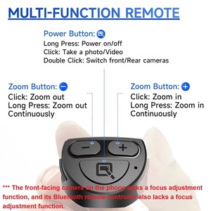 In Stock Portable Grip Mobile Cell Phone Stand <b>Holder</b> with Zoom Wireless <b>Remote</b> <b>Control</b> for Travel Outdoor Selfie - Product Image 3