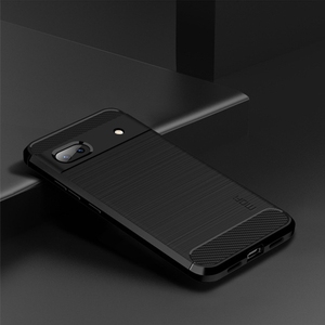For <strong>Google</strong> Pixel 6A MOFI Gentleness Brushed Carbon <strong>Fiber</strong> Soft TPU Case(Black) - Product Image 3