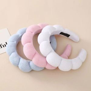 Serre-tête rembourré en éponge en forme de nuage pour femme, bandeau antidérapant pour le haut du crâne, style doux, accessoire capillaire pour fête, mariage, cadeau - Product Image 3