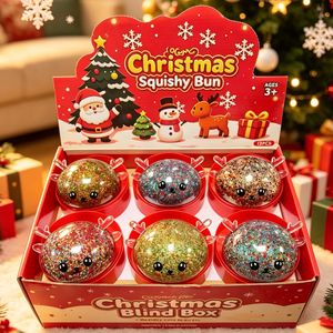 Jouet Squishy Renne de Noël avec Paillettes, <span class=keywords><strong>Gadget</strong></span> Anti-Stress, Adorable Petit Renne à Rebond Lent - Product Image 3