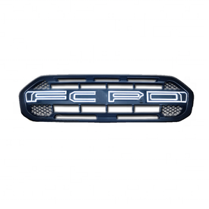 อุปกรณ์ตกแต่งรถยนต์ 4x4 กระจังหน้า ABS พร้อมไฟ LED สำหรับ Ranger <span class=keywords><strong>Wildtrack</strong></span> T8 ปี 2018+ - Product Image 1