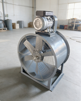 Ventilateur axial T40 antidéflagrant à entraînement par courroie, ventilateur axial à moteur externe, ventilateur d'extraction de fumée haute température pour cabine de pulvérisation chimique