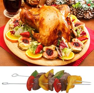 Stainless Steel Barbecue <b>Skewers</b> 25-Piece Reusable <b>Kebab</b> & Meat <b>Skewers</b> for BBQ Grilling (China) - Product Image 6