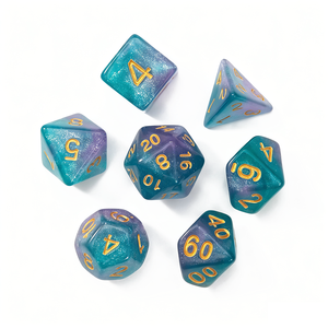 Set di 7 Dadi Galassia Stellata per Giochi di Ruolo RPG DND Draghi e Dungeon - Product Image 4