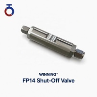 Vanne de régulation de température auto-actuée SS316 1/4 pouce OD 105 ℉   Protection contre le gel pour l'hivernage avec raccords de tuyauterie