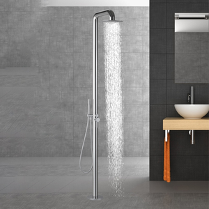Hot Sale Bathroom Shower <b>Set</b> Nickel Stainless Steel Faucets Rain <b>Spray</b> Ceramic Modern Design Dual Handle HD-009-25 Stainless - Product Image 6
