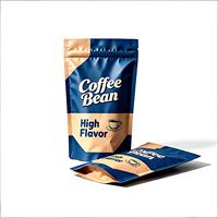 Sachet Doypack YSH en aluminium brillant avec fermeture éclair pour café, emballage souple laminé, prix usine, épaisseur 0,12 mm