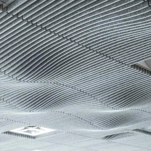 Paneles acústicos de poliéster con deflector Kuswall ecológico económico para edificios comerciales - Product Image 4