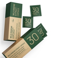 Capsules d'extrait de ginseng sauvage, complexe vitaminique, complément alimentaire à base de plantes, étiquette privée OEM, complément nutritionnel quotidien pour adultes