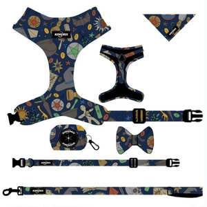 Harness anjing timbal depan, Harness anjing cetak kustom, tali kerah Harness dada, tas kotoran, wadah anjing, rompi anjing beludru untuk <span class=keywords><strong>Pitbull</strong></span> - Product Image 2