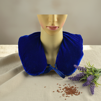 Coussin chauffant aromathérapeutique pour le cou à la lavande, utilisable au micro-ondes